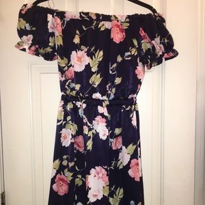 Off the shoulder floral dress